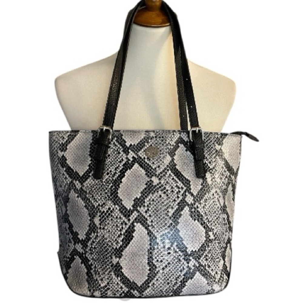 Anne Klein Python Tote Shoulder Bag - Picture 10 of 14